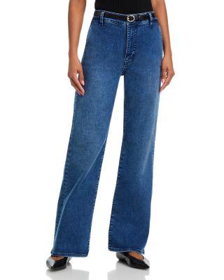 The Straight High Rise Jeans in Foxley by FRAME