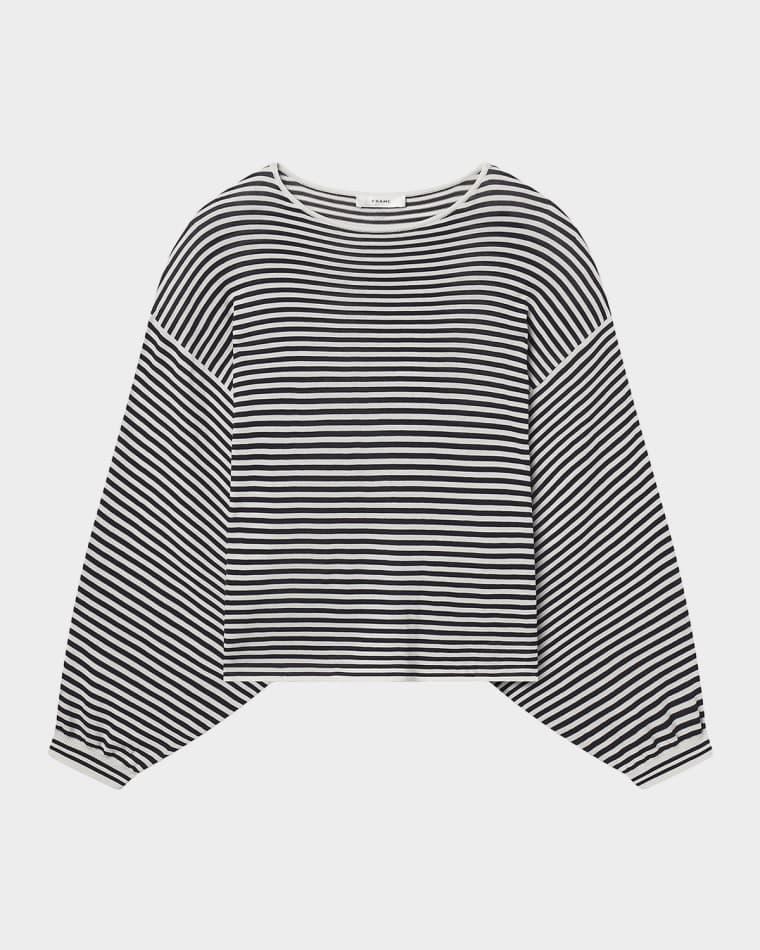The Stripe Slouchy Top by FRAME