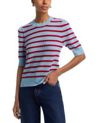The Striped Pointelle Sweater - Exclusive by FRAME