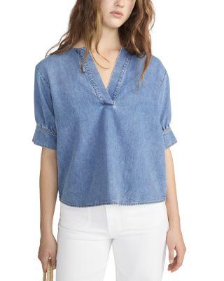 The V Neck Popover Top by FRAME
