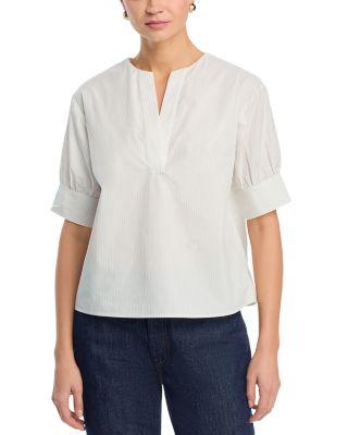 V Neck Popover Top by FRAME
