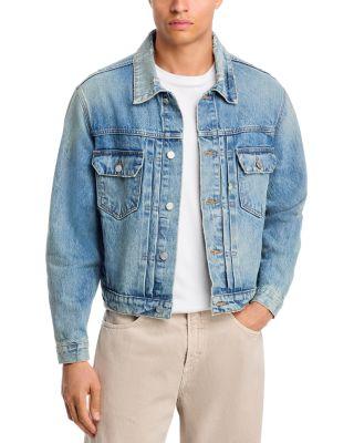 Vintage Wash Denim Trucker Jacket by FRAME