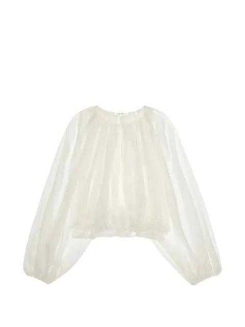 balloon-sleeve blouse by FRAME
