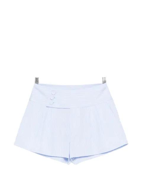 button striped shorts by FRAME