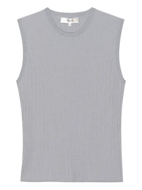 cable-knit sleeveless top by FRAME