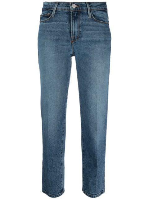 cropped straight-leg jeans by FRAME