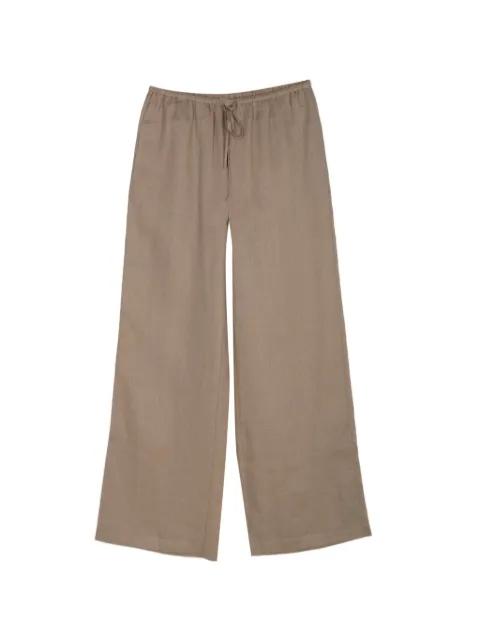 drawstring linen trousers by FRAME