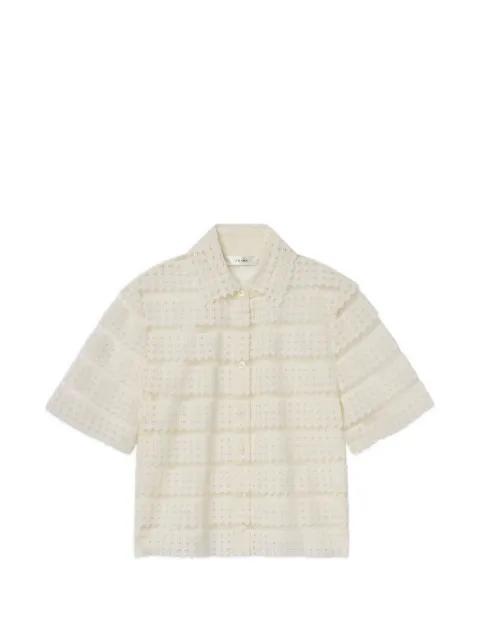 lattice crochet shirt by FRAME