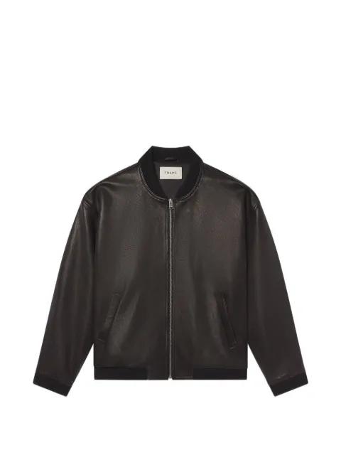 leather bomber jacket by FRAME
