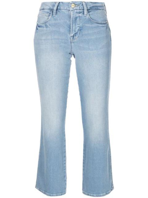 mid-rise cropped jeans by FRAME