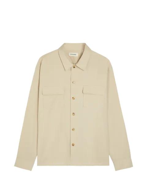 patch-pocket shirt jacket by FRAME