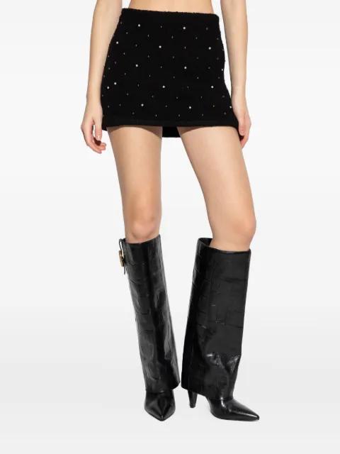 pearl-embellished mini skirt by FRAME
