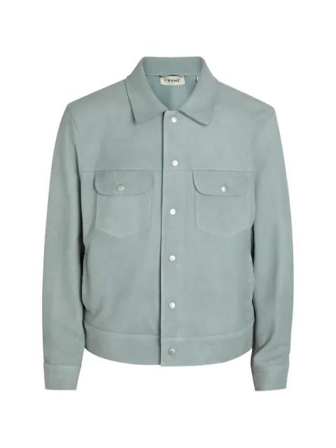 pocket leather jacket by FRAME