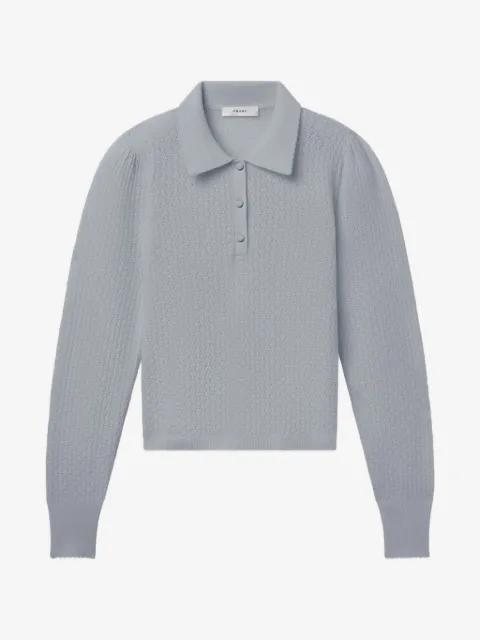 pointelle-knit polo by FRAME