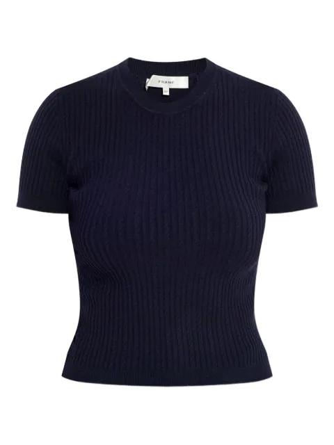 ribbed short-sleeved sweater by FRAME