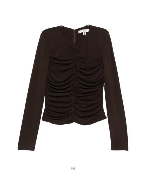 ruched long-sleeve blouse by FRAME