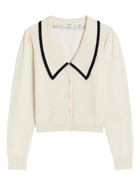 scalloped collar cardigan by FRAME