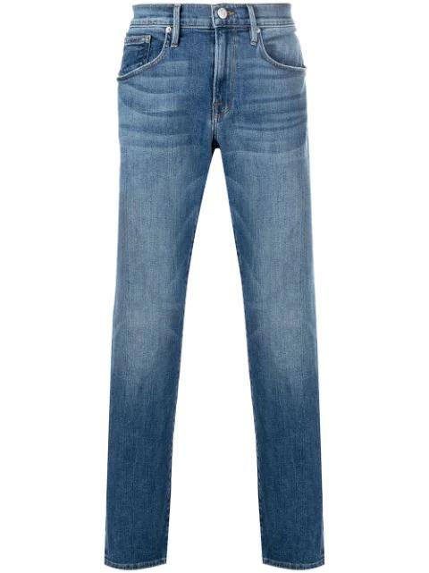 straight-leg mid-rise jeans by FRAME