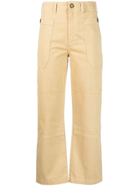 straight-leg utility trousers by FRAME