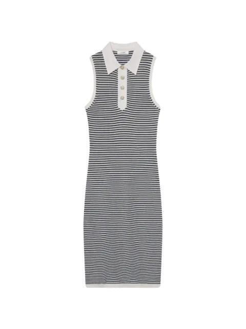 stripe-pattern midi dress by FRAME