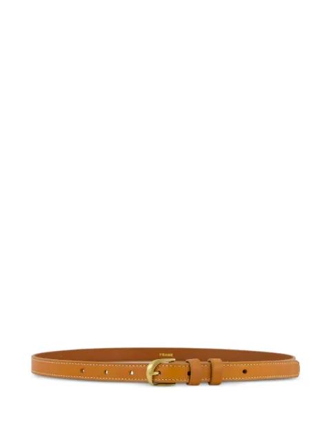 twist-buckle leather belt by FRAME
