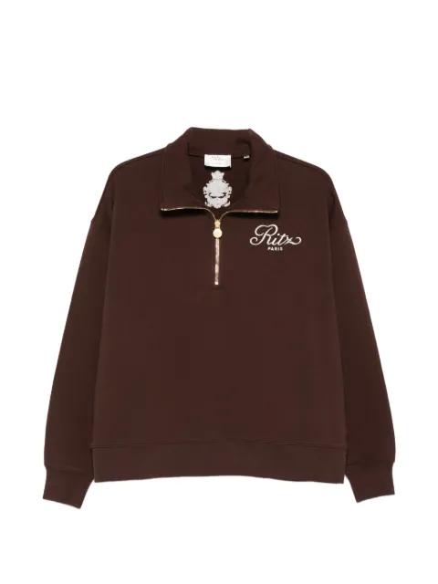 x Ritz Paris half-zip sweatshirt by FRAME