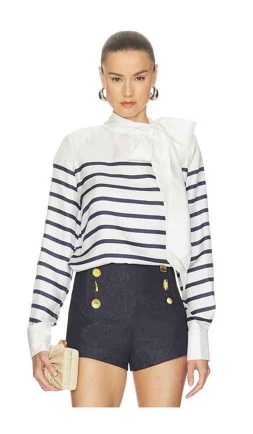 FranÃ§oise Johanna Blouse in White,Nazy by FRANASSOISE