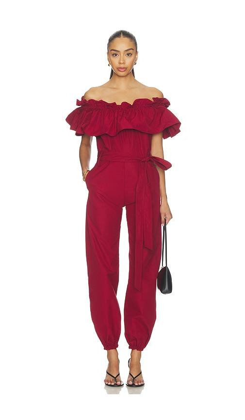 FranÃ§oise Sadie Jumpsuit in Red by FRANASSOISE
