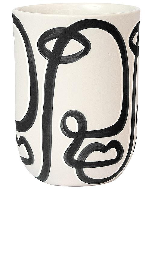 Franca NYC Coffee Cup in Black, White by FRANCA NYC