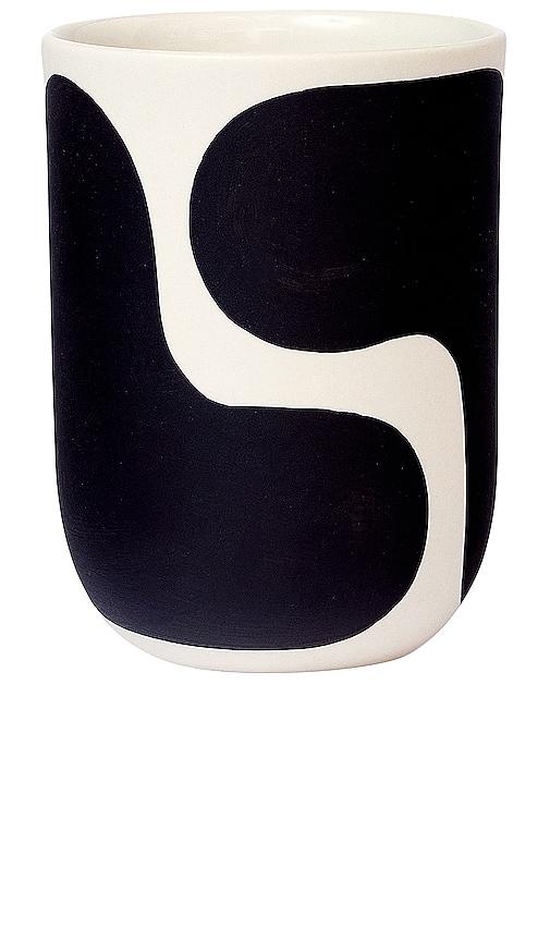 Franca NYC Coffee Cup in Black, White by FRANCA NYC