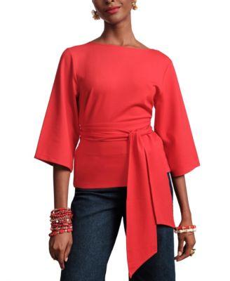 Whitney Women's Wrap Top by FRANCES VALENTINE