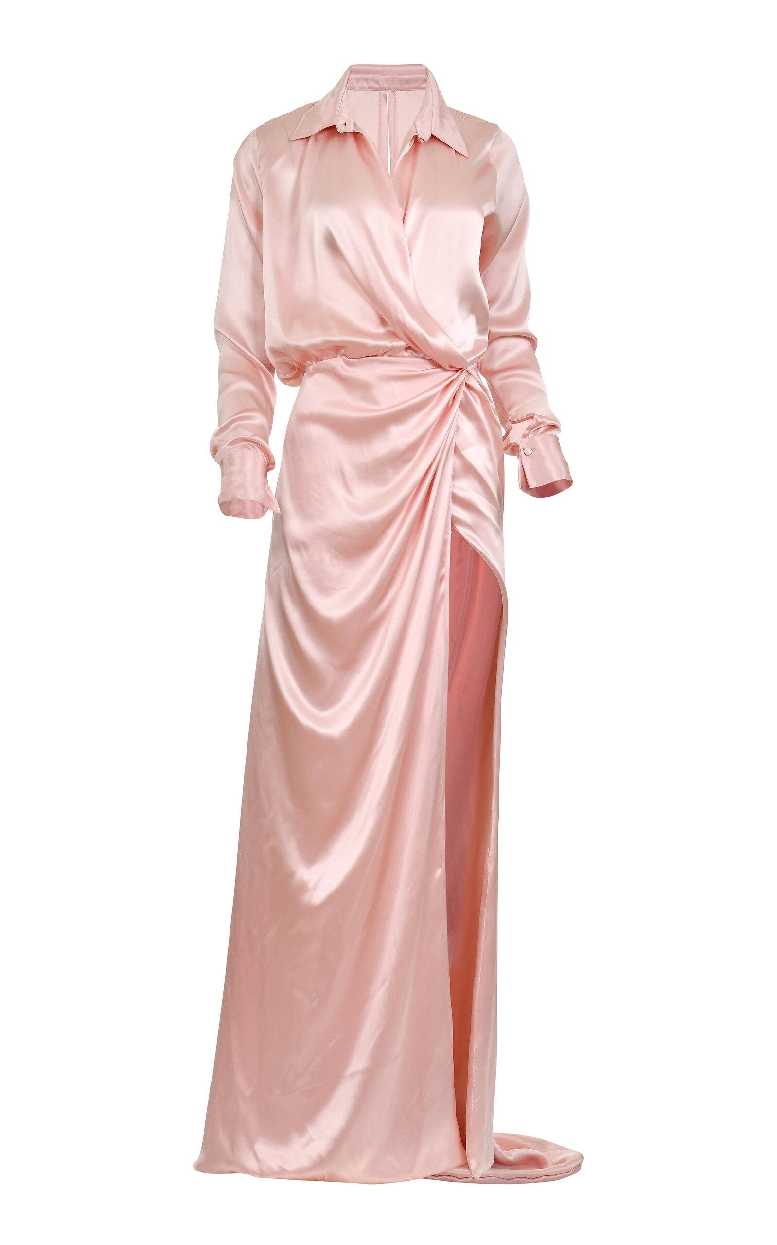 Francesca Miranda Exclusive Blush Horizon Silk Maxi Dress - Moda Operandi by FRANCESCA MIRANDA