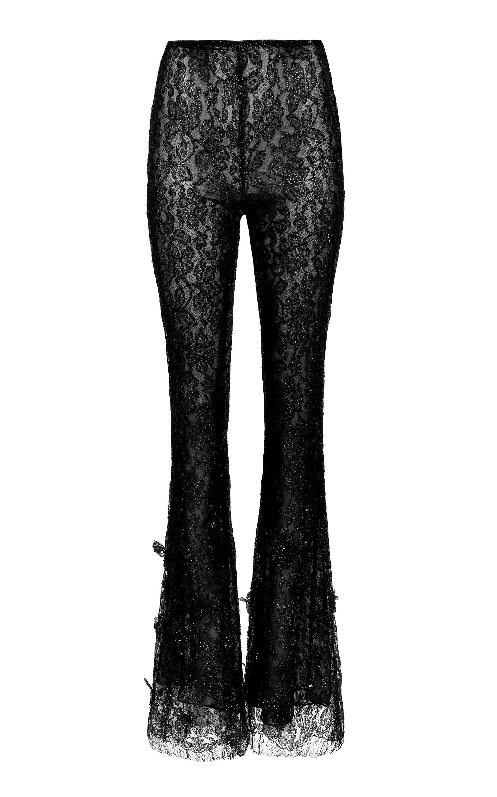 Francesca Miranda Exclusive Elipse Black Lurex Silk Blend Pants - Moda Operandi by FRANCESCA MIRANDA