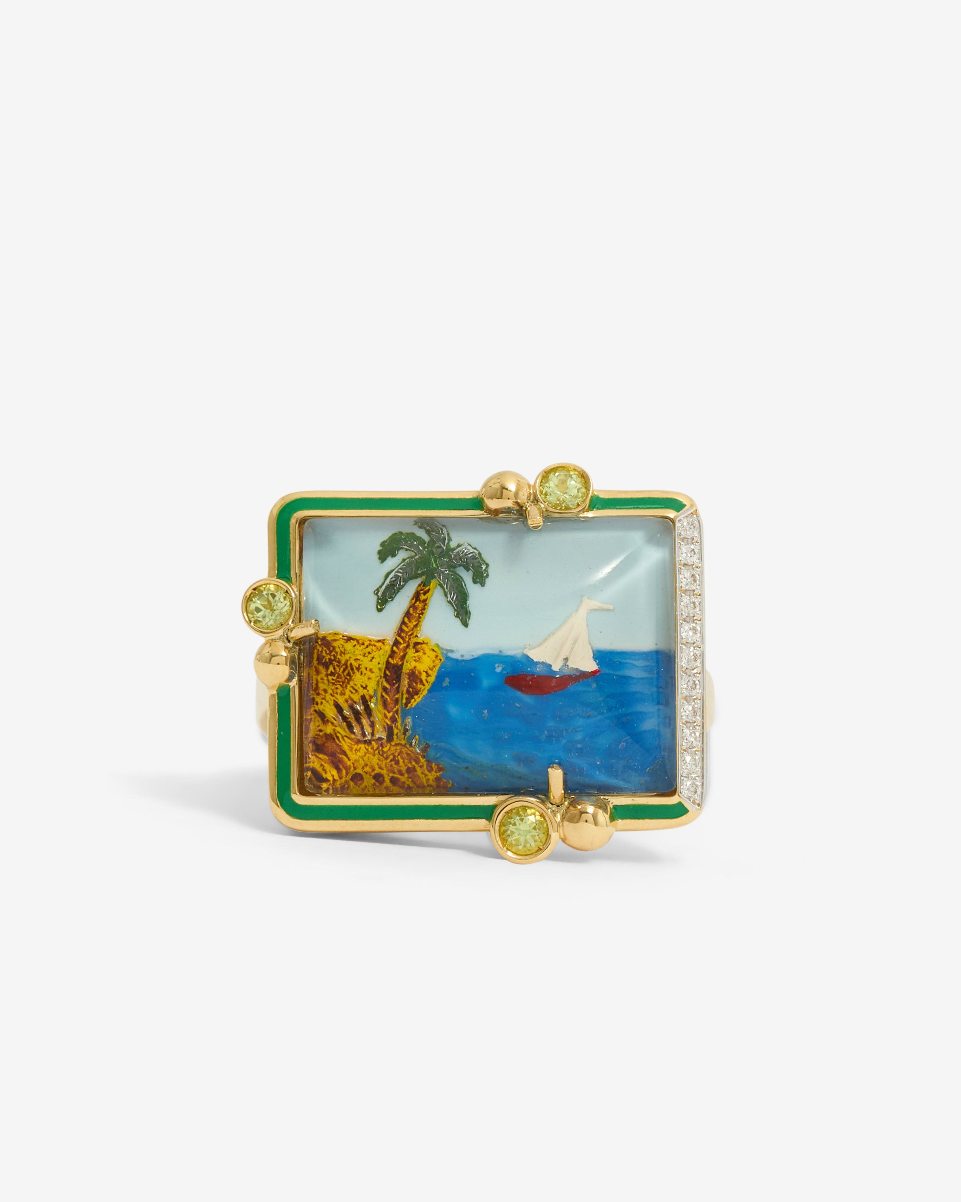 Francesca Villa - Riviera Ring - (Yellow Gold) by FRANCESCA VILLA