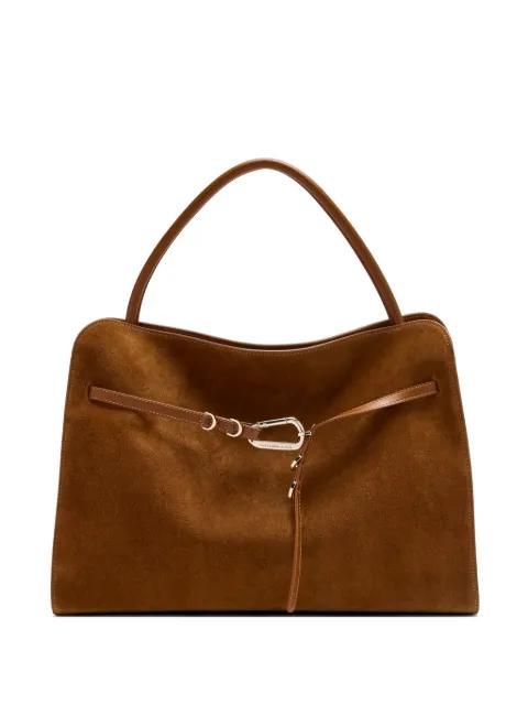 Iconic Non-Stop suede tote bag by FRANCESCO BIASIA