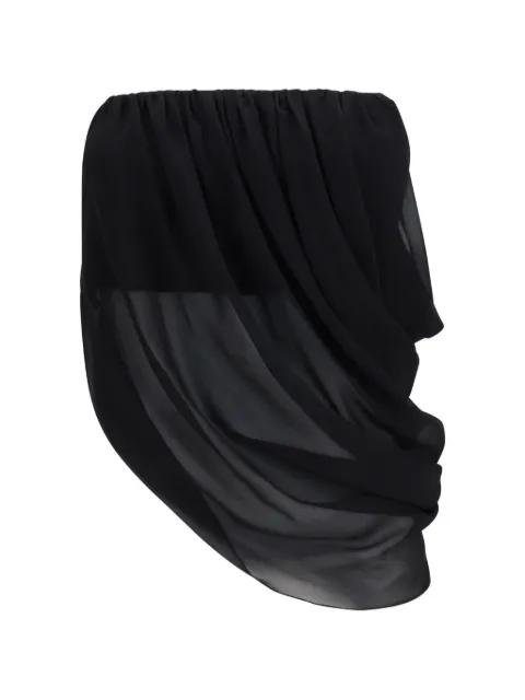 draped strapless blouse by FRANCESCO MURANO
