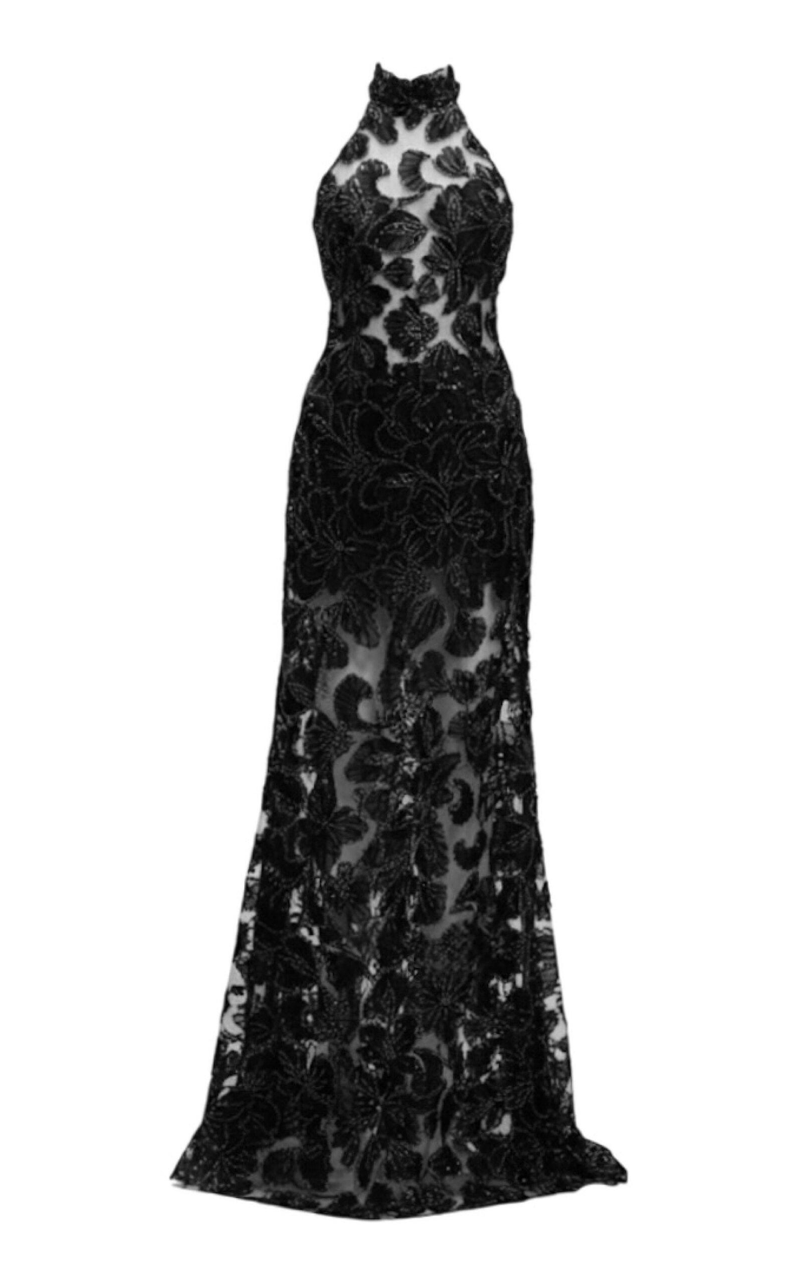 Francisco Arce Thal Appliqué Maxi Dress - Moda Operandi by FRANCISCO ARCE
