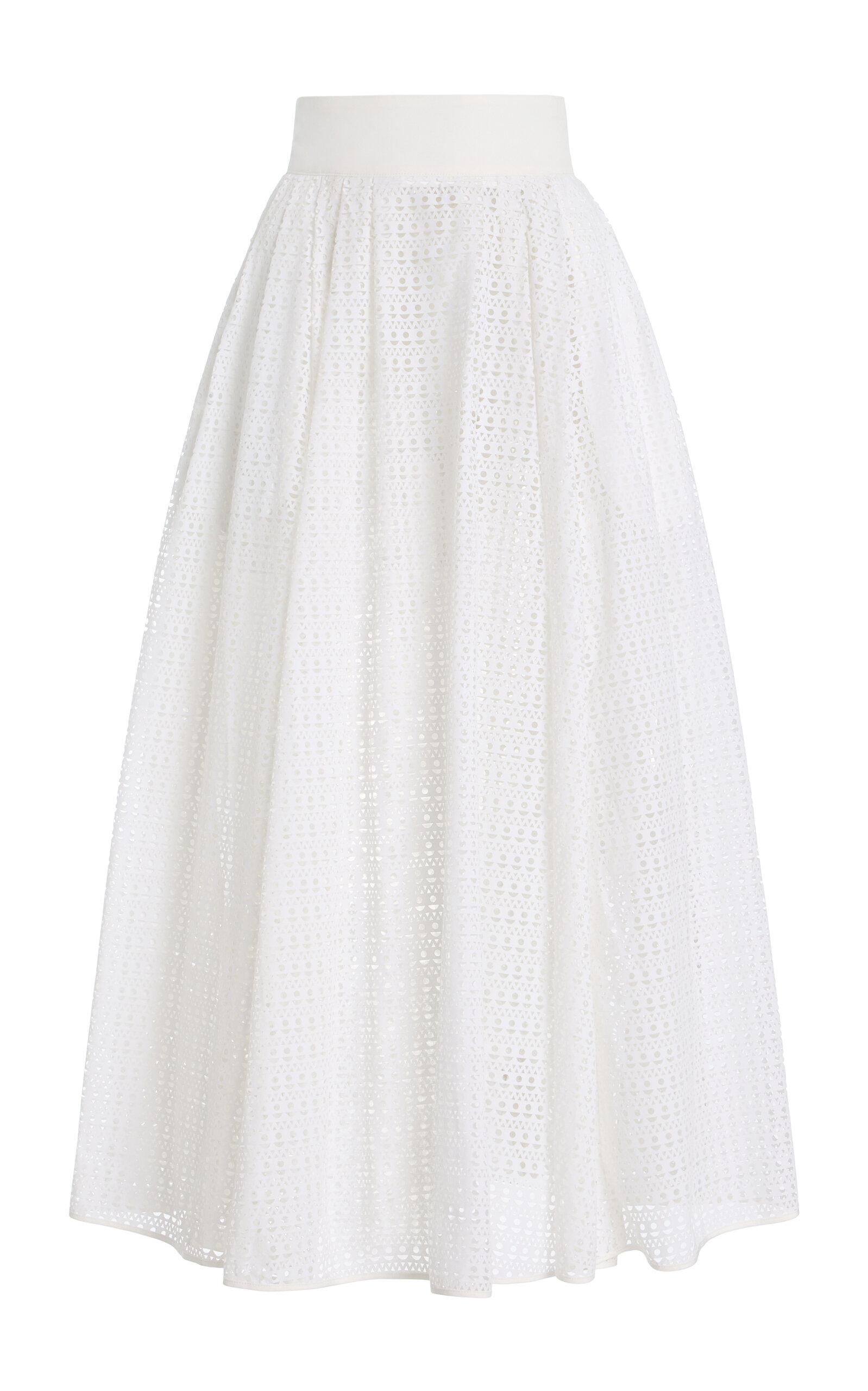 FRANÇOISE Exclusive Amanda Cotton-Blend Skirt - Moda Operandi by FRANCOISE