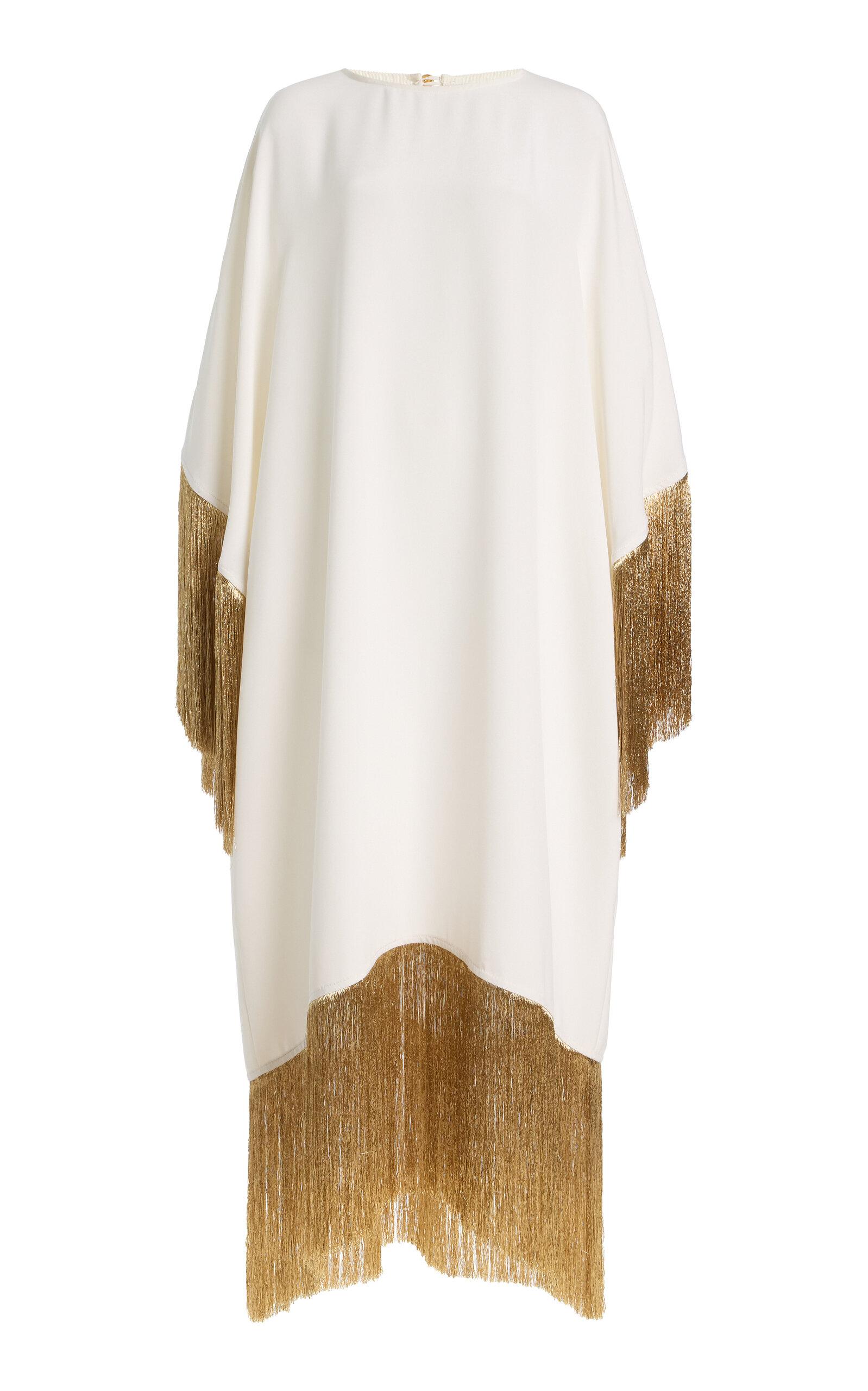 FRANÇOISE Exclusive La Isla Fiona Fringed Crepe Caftan - Moda Operandi by FRANCOISE