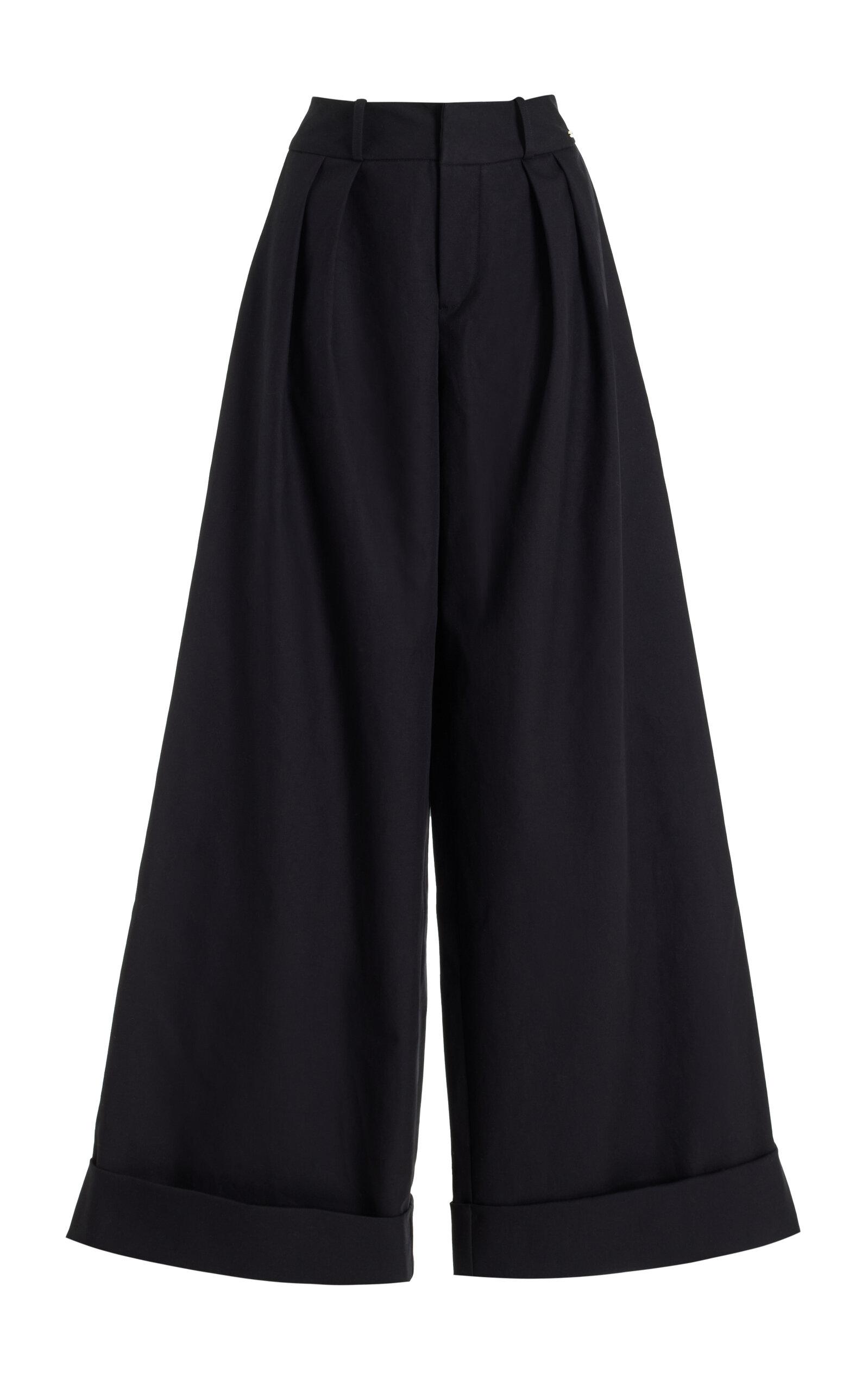 FRANÇOISE Exclusive Mila Cotton Gabardine Wide-Leg Pants - Moda Operandi by FRANCOISE