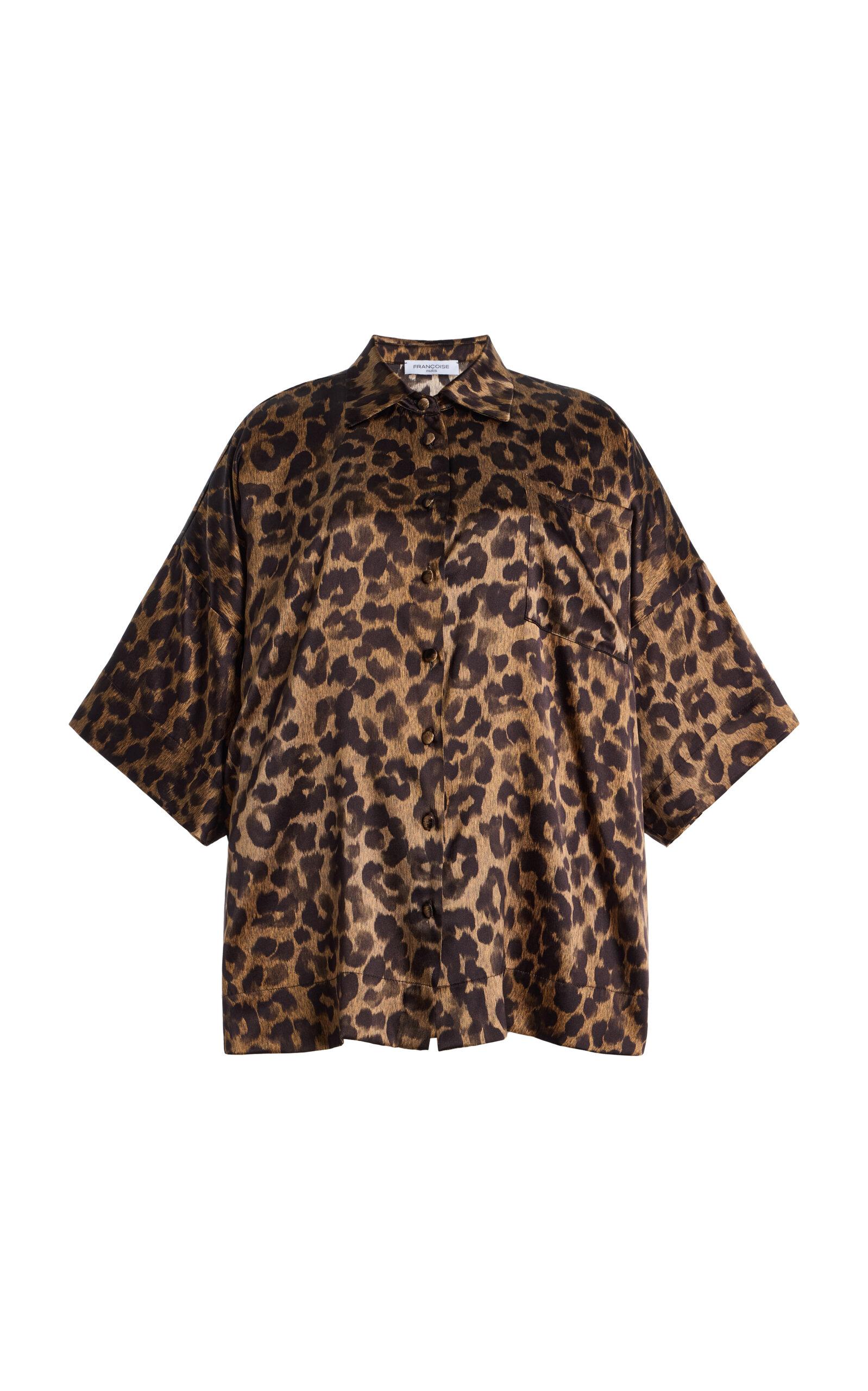 FRANÇOISE Zaoua Leopard Silk Shirt - Moda Operandi by FRANCOISE