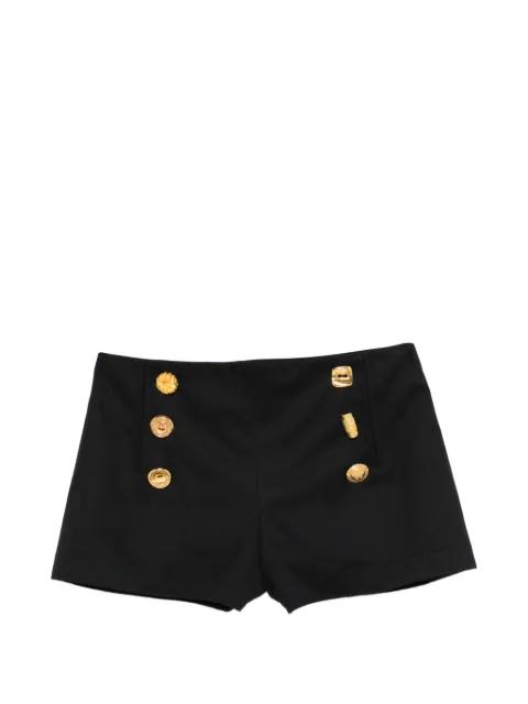 button embellished shorts by FRANCOISE
