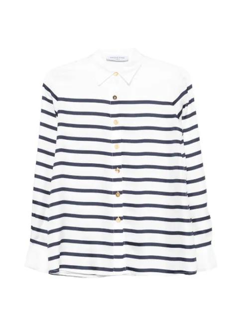 striped buttoned top by FRANCOISE