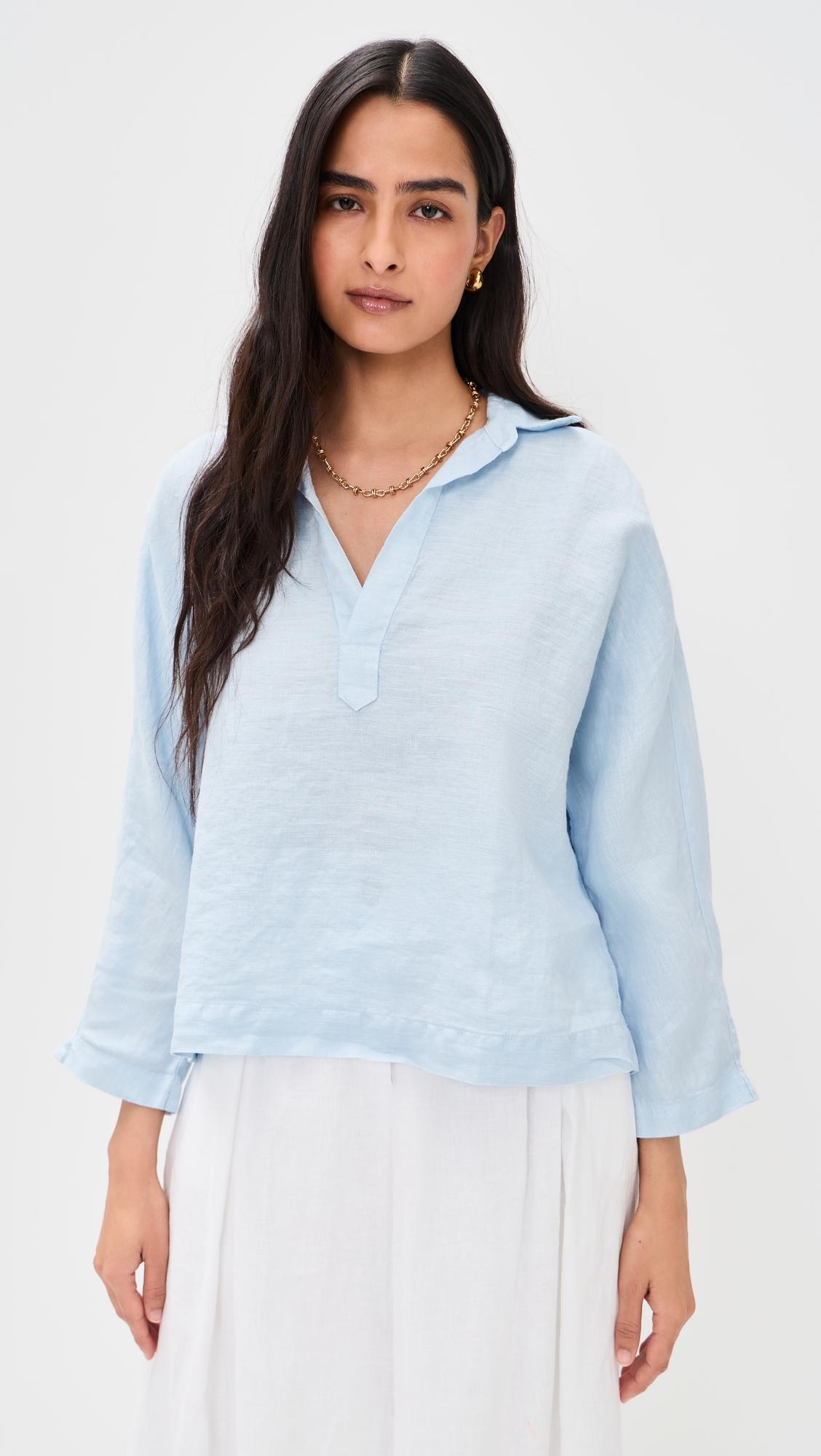 Popover Collared Shirt by FRANK & EILEEN