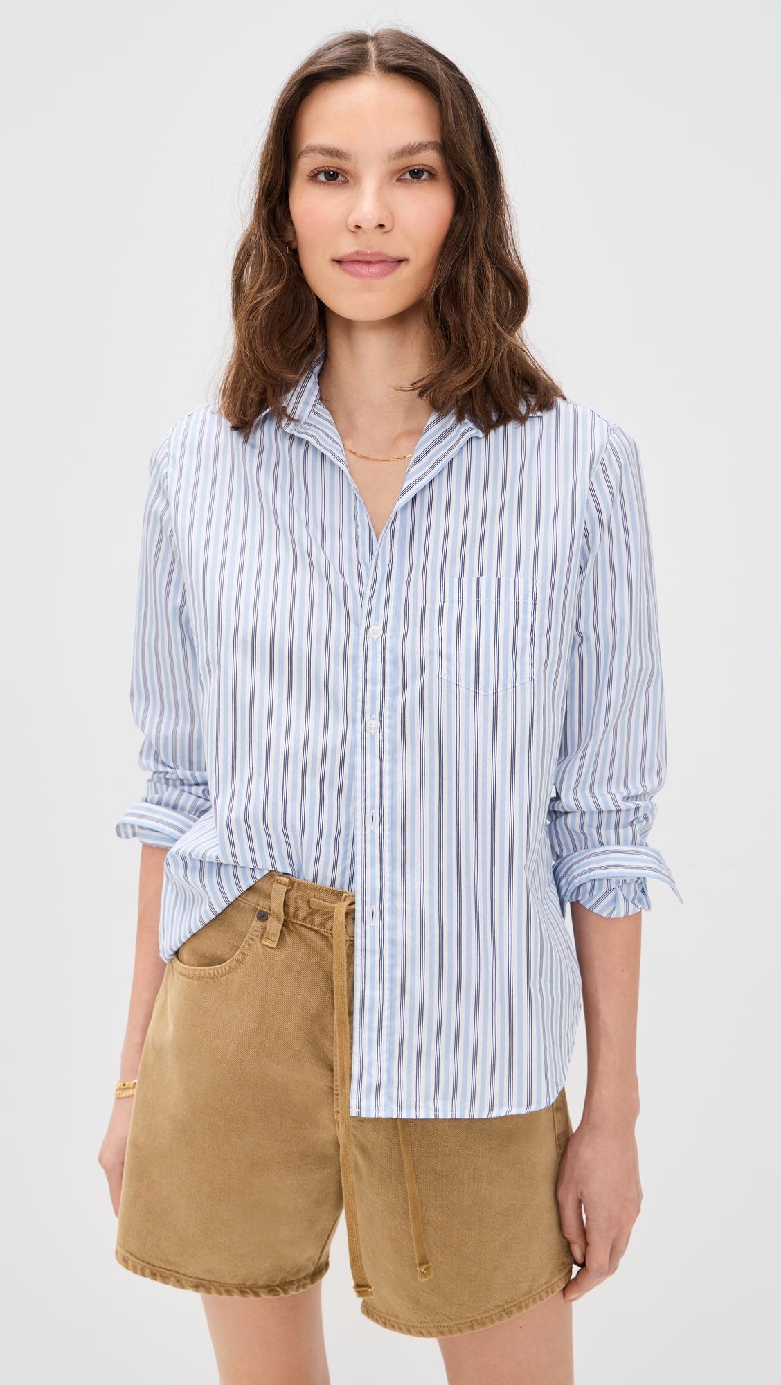 Relaxed Button-Up Shirt by FRANK & EILEEN