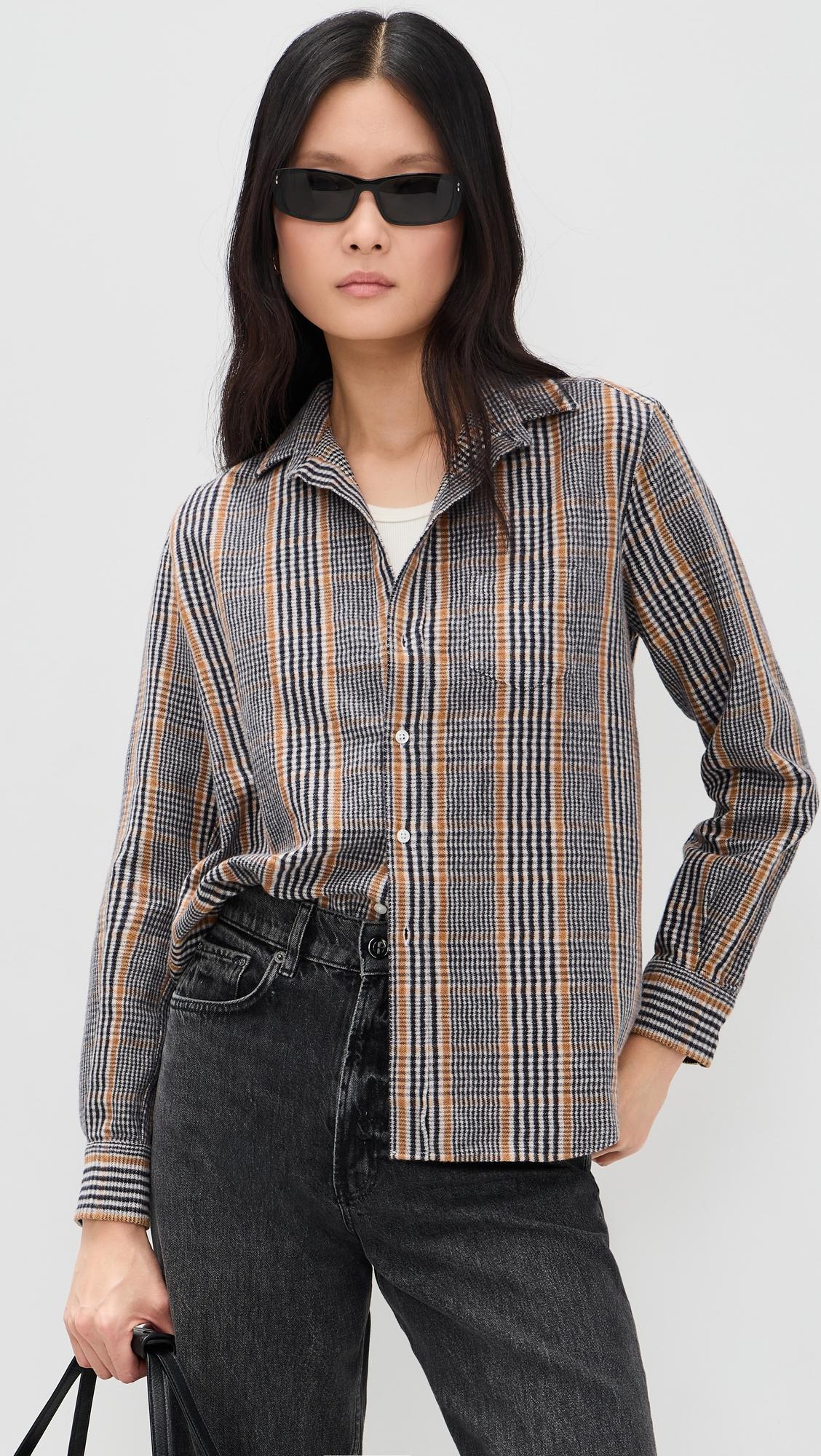 Relaxed Button-Up Shirt by FRANK & EILEEN