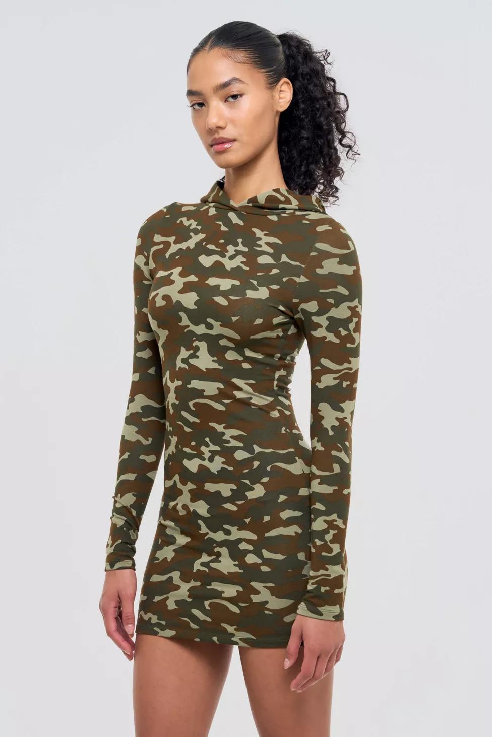 Frankie Collective Camo Hooded Dress by FRANKIE COLLECTIVE