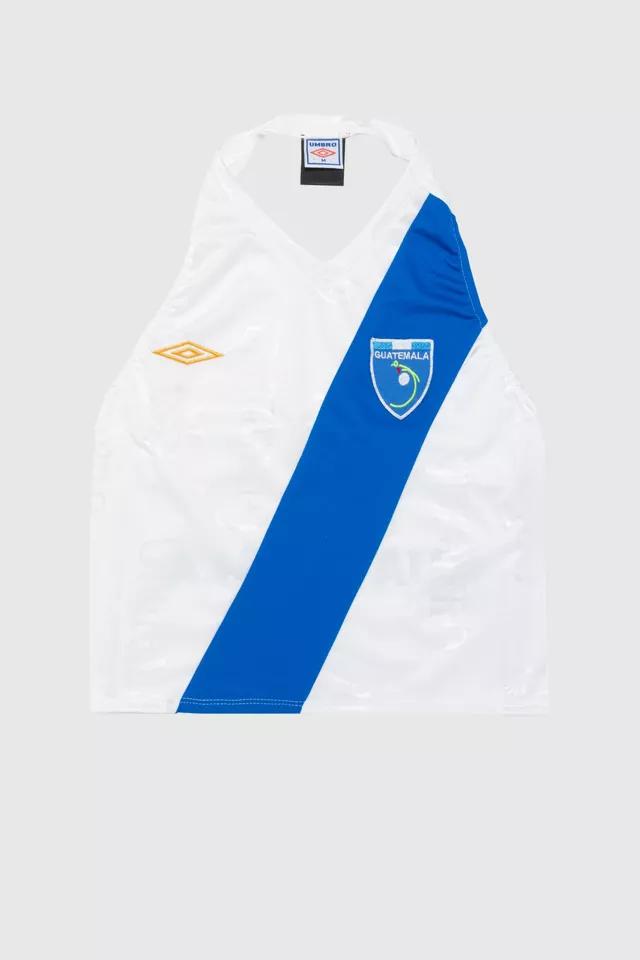 Frankie Collective Rework Guatemala Soccer Jersey Halter Top by FRANKIE COLLECTIVE
