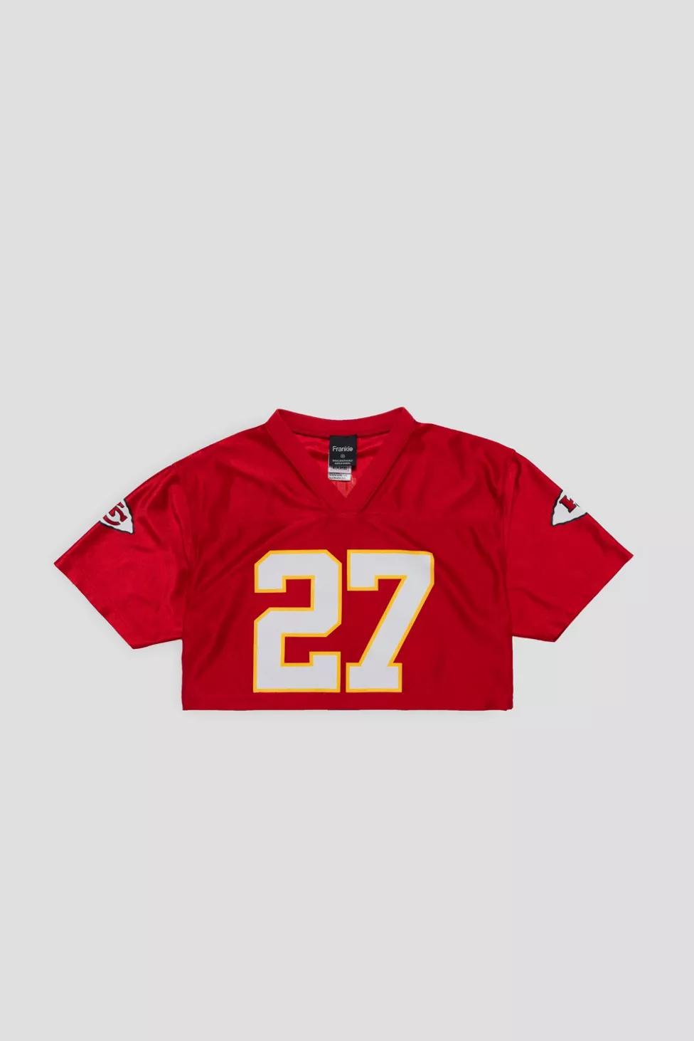 Frankie Collective Rework Kansas City Chiefs Football Crop Jersey by FRANKIE COLLECTIVE