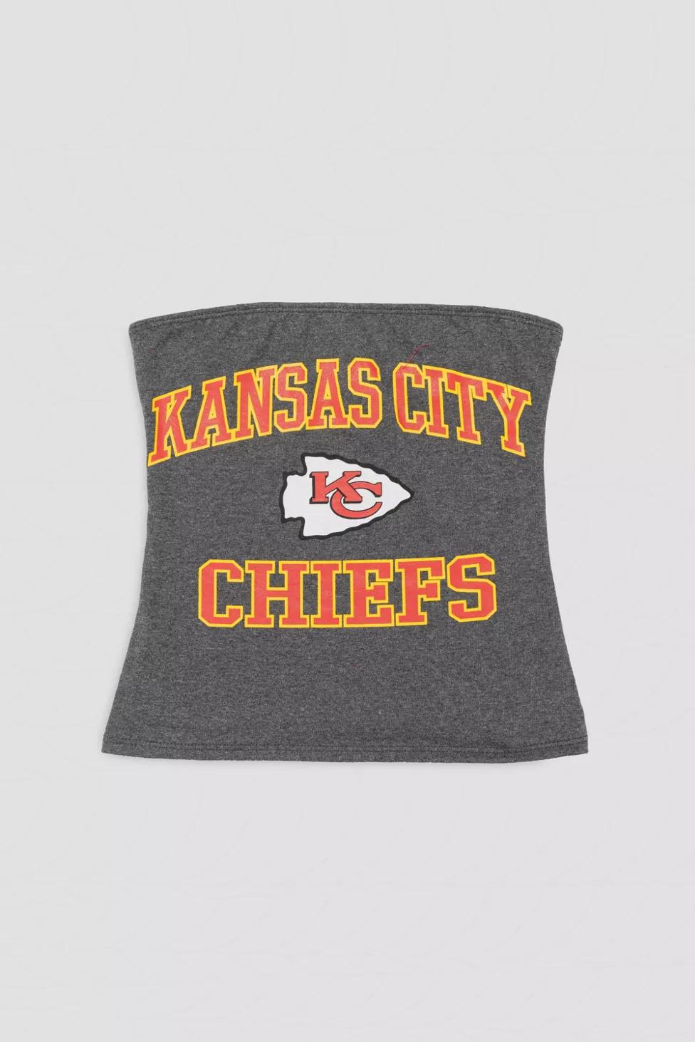 Frankie Collective Rework Kansas City Chiefs Football Tube Top by FRANKIE COLLECTIVE